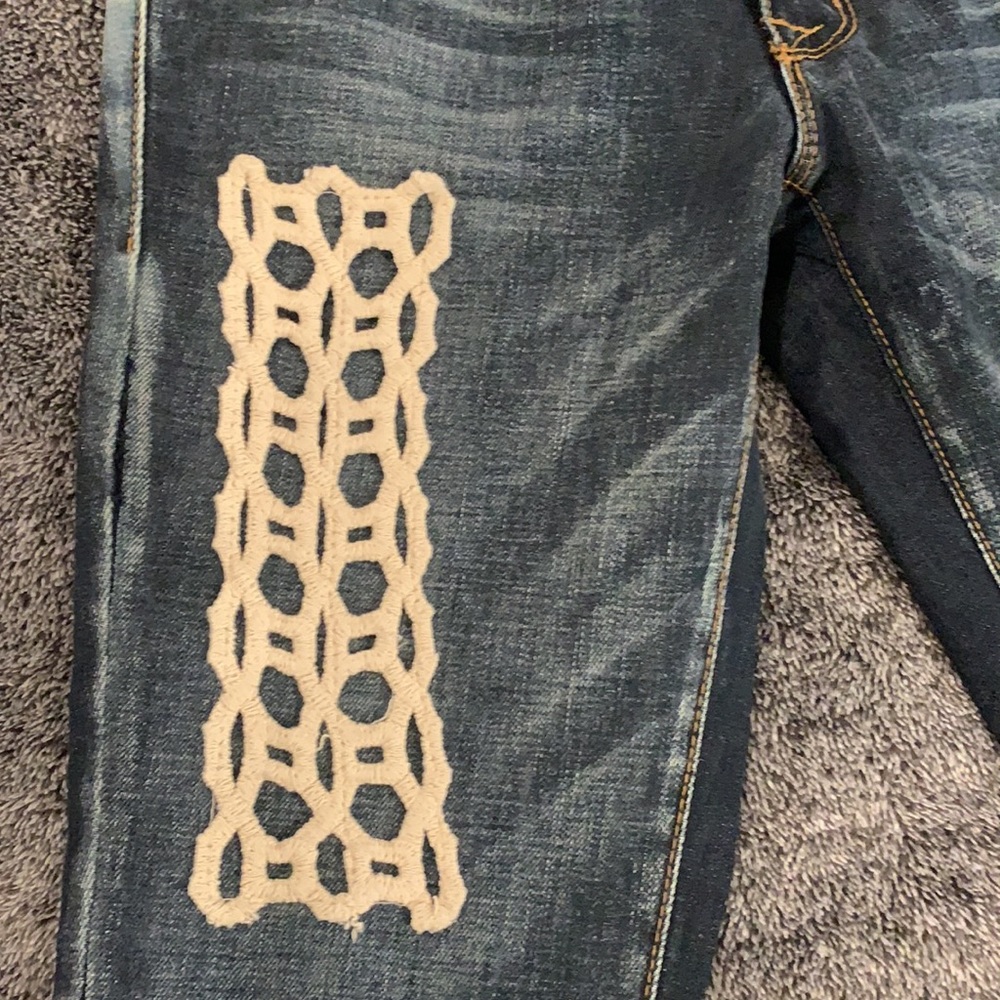 Free People Patchwork Jeans 24 - Picture 4 of 13